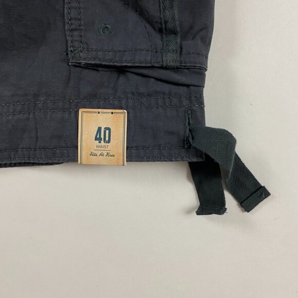 NWT Urban Pipeline Canvas Cargo Pepper Shorts Mens Size 40 Cotton Dark Gray - Picture 2 of 13